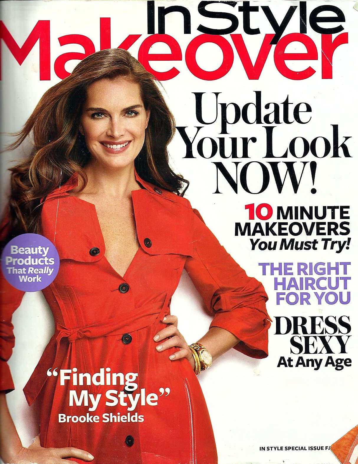 InStyle Makeover cover with Brooke Shields